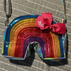 Jojo Siwa rainbow shaped crossbody bag